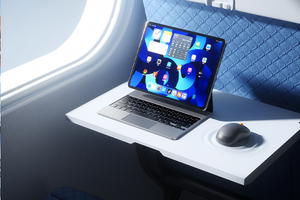 C4D ipad飞机桌椅窗户边场景OC渲染工程ipad3D模型下载