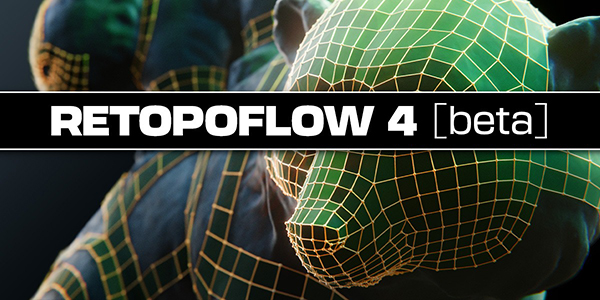 三维模型自动拓扑Blender插件 RetopoFlow 4.0.0B6 + v3.4.8