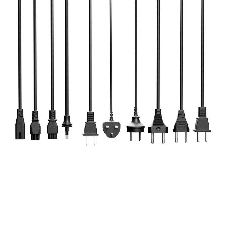 两脚三脚插头品字插头3D模型下载(C4D,FBX)