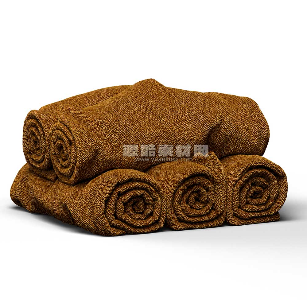 毛巾浴巾3D模型下载(C4D,FBX)