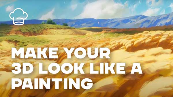 卡通风格植物草地模型Blender资产库 Painterly Grass | Fields & Meadows Pack for Blender EEVEE