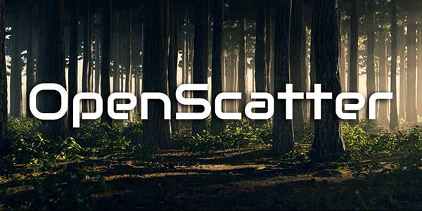 免费高效树木散布Blender插件下载 Openscatter V1.0.6