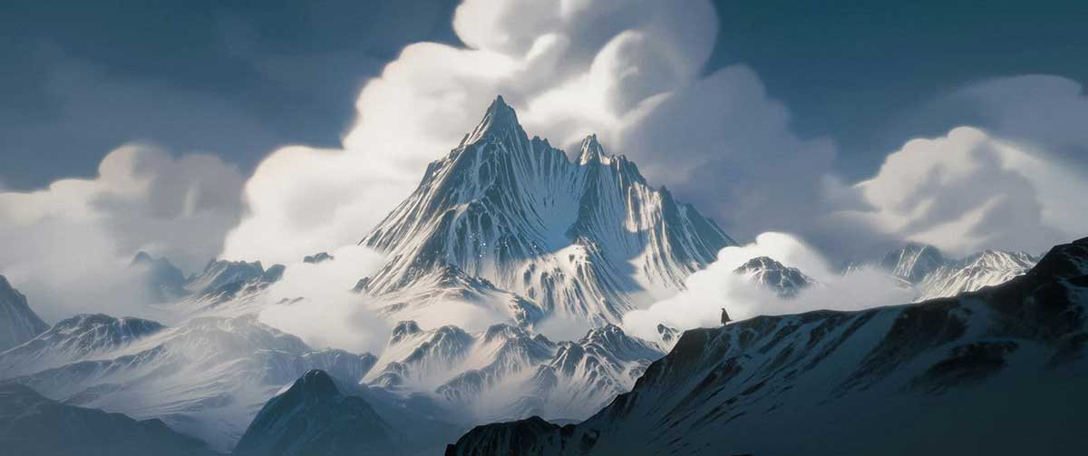 Blender风格化雪山草原沙漠山脉地形3D模型资产预设 Stylized Terrain And Mountain Library Terra Paint Pro