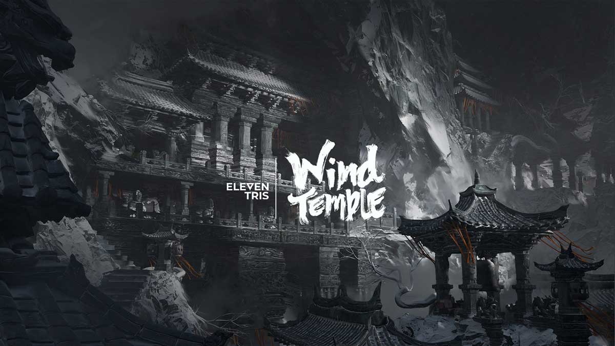 风之神殿雪山寺庙场景3D模型资产下载(Blender) Wind Temple