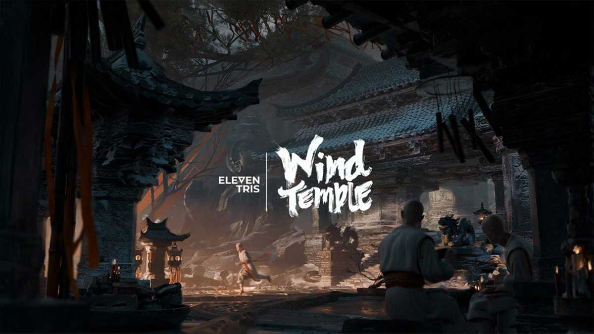 风之神殿雪山寺庙场景3D模型资产下载(Blender) Wind Temple