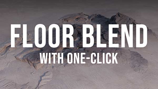 一键地面贴图融合Blender插件 Floor Blend v1.0.0