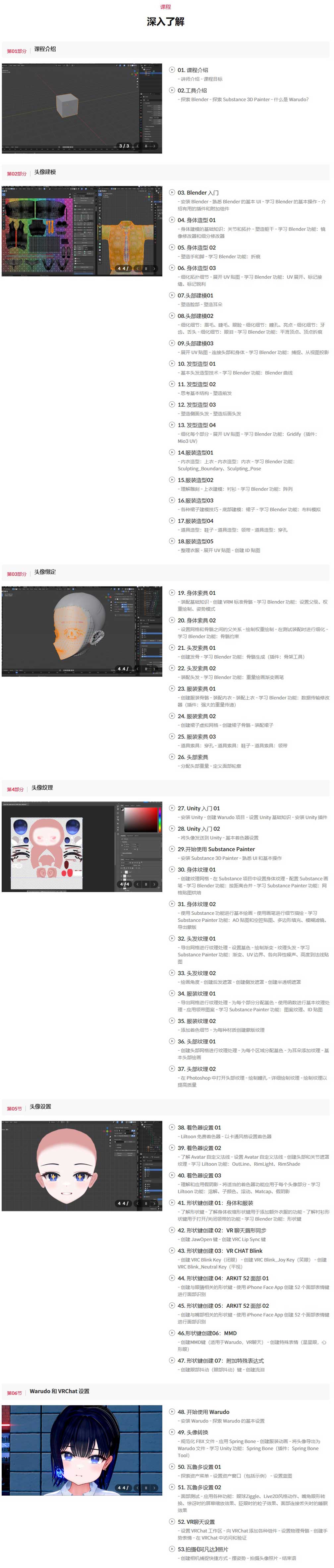 Blender 3D VTuber虚拟主播形象建模直播制作全流程教程 Create Your First Virtual Avatar