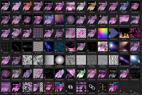 40+高质量实时特效合成Blender调色工具 MP_Comp v2.1.1