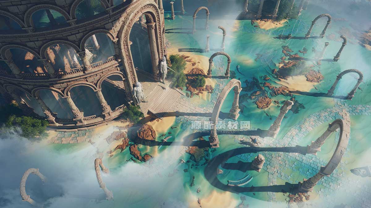 古罗马石头拱门人物雕像雕塑3D模型下载(Blender) Echoes of Empire – Ancient Rome-Inspired Kitbash Set