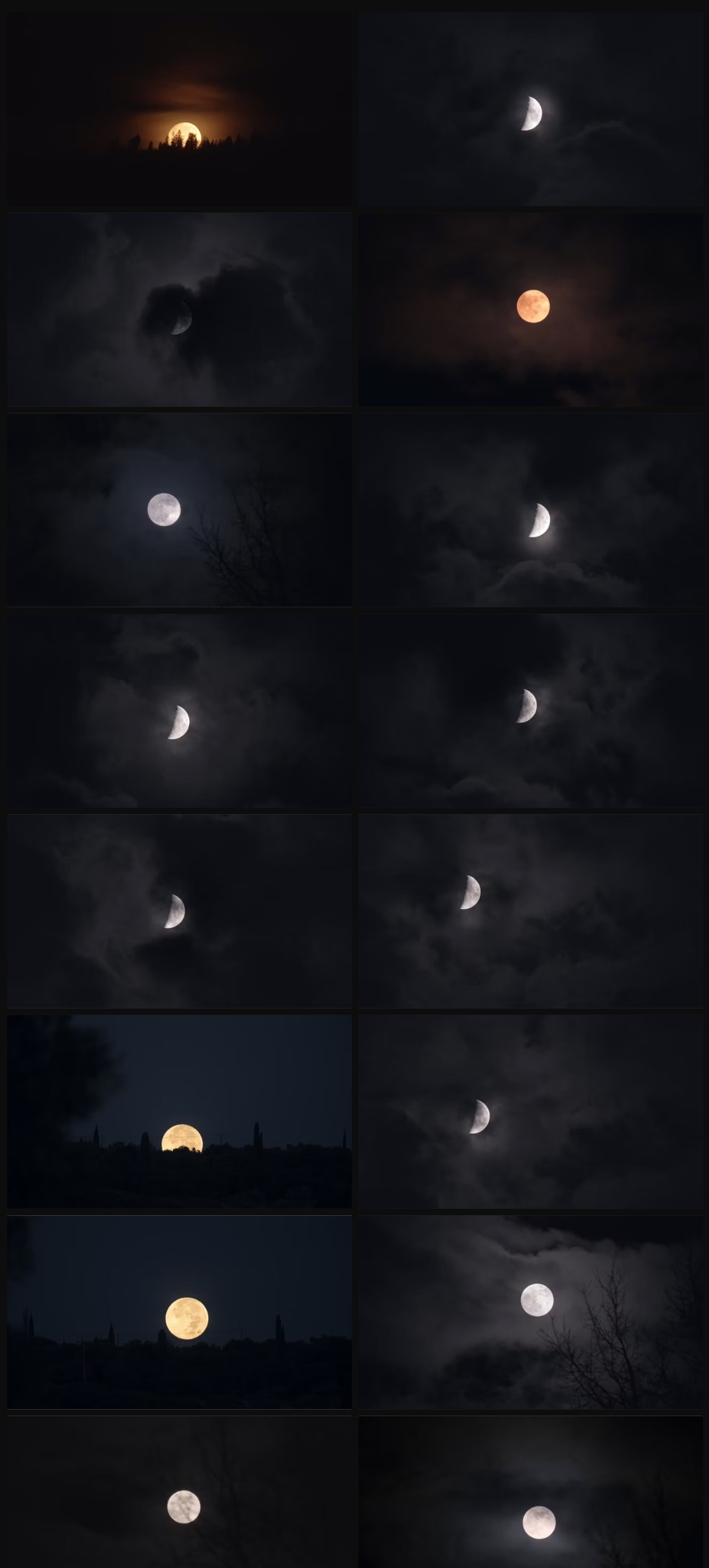 中秋夜空满月氛围月亮4K高清视频素材 Artlist – Lunar Legacy