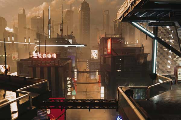 未来霓虹都市场景建筑3D模型套装下载(Blender) KitBash3D – Neo City