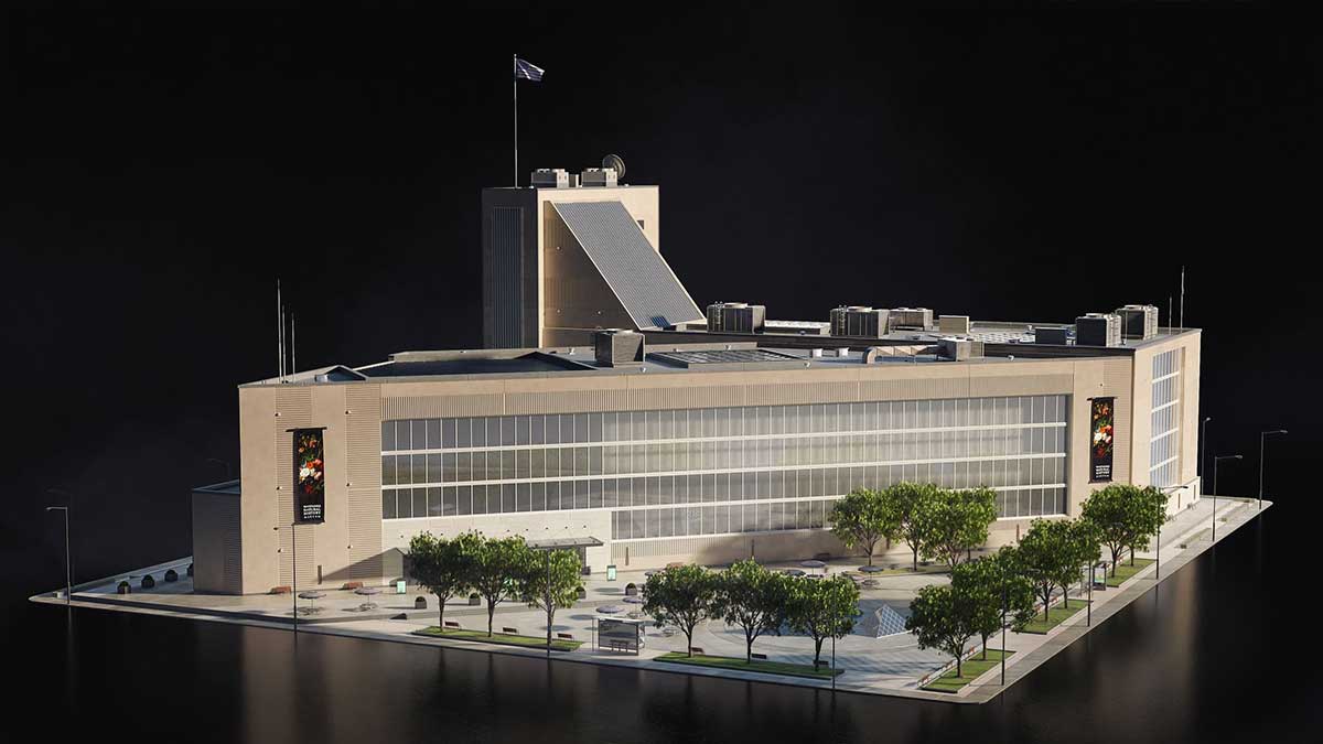 华盛顿特区白宫国会大厦最高法院等建筑3D模型资产下载(Blender) KitBash3D – Washington, D.C.