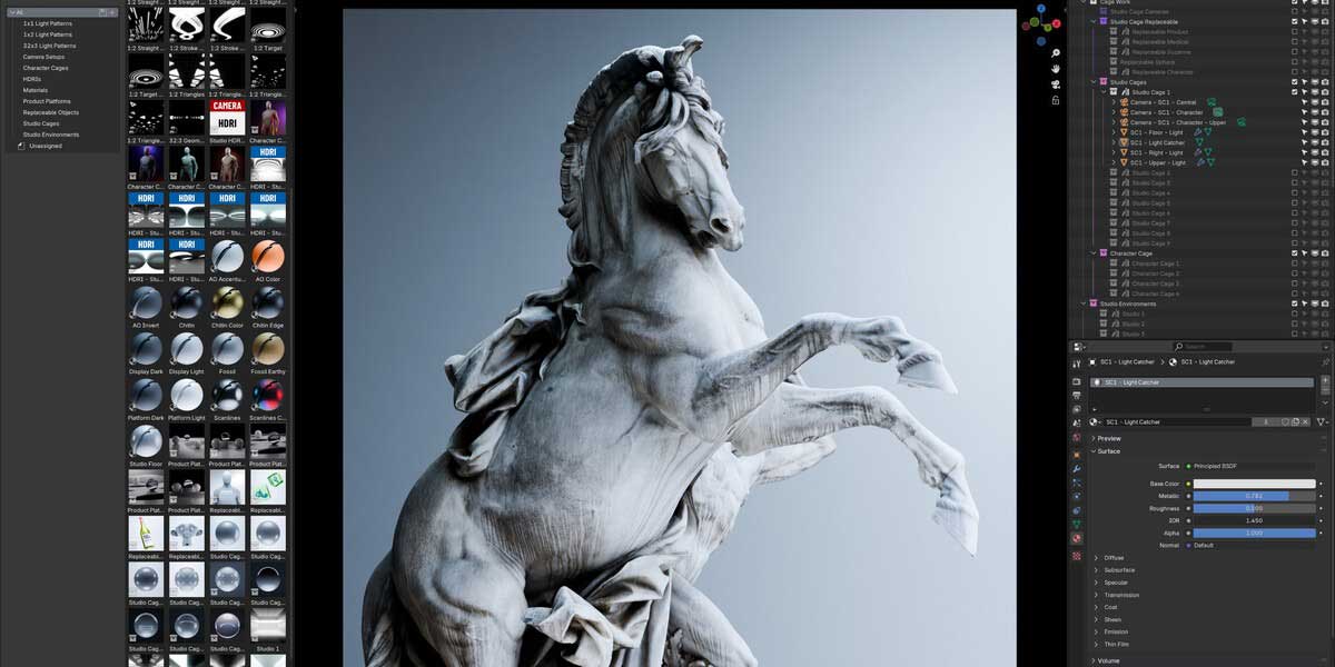 Blender场景灯光照明资产预设 Afterglow v2.1