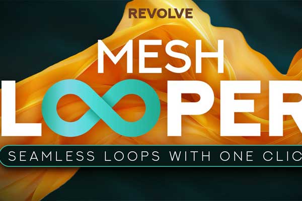 柔体布料无限循环动画Blender插件 Revolve Mesh Looper V1.0