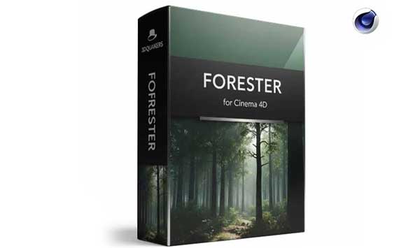 C4D花草树木森林植物生长动画插件Forester for Cinema 4D+资产拓展包支持C4D R20-2025 中文汉化版/英文原版