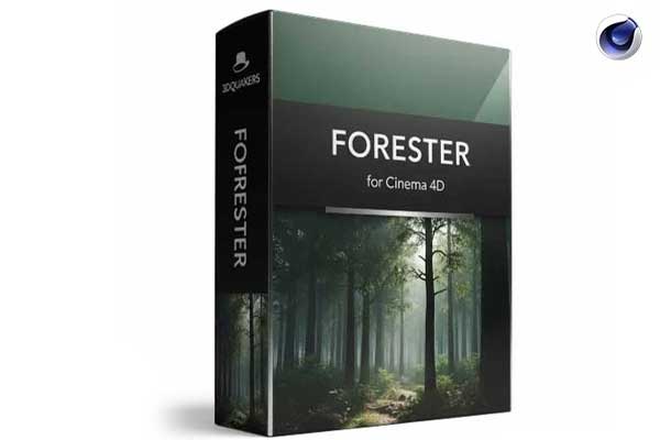 C4D花草树木森林植物生长动画插件Forester for Cinema 4D+资产拓展包支持C4D R20-2025 中文汉化版/英文原版