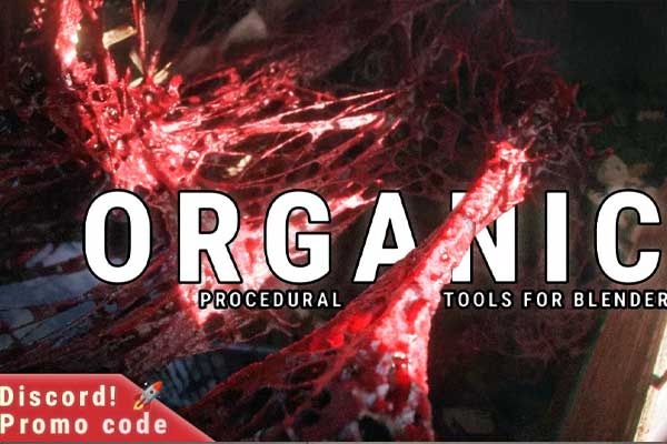 恐怖生命有机体生成Blender插件 Organic V1.0.1