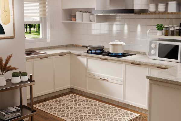 C4D现代简约厨房场景OC渲染工程灶台锅具C4D模型下载