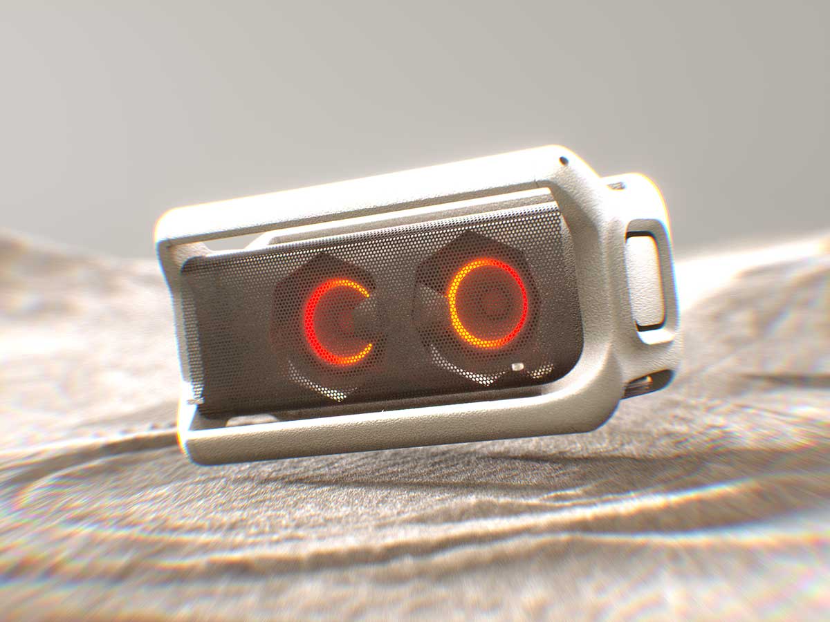 C4D户外家庭蓝牙音响OC渲染工程音箱C4D模型下载