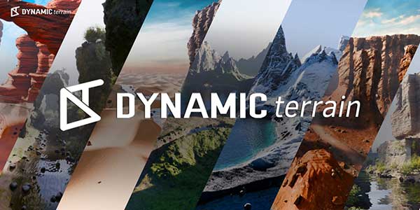 Blender动态地形景观山脉森林岩石沙漠模型生成器插件 Dynamic Terrain v1.0.5 完整版