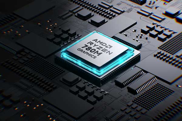 CPU芯片电子元件OC渲染工程芯片电路板C4D模型下载