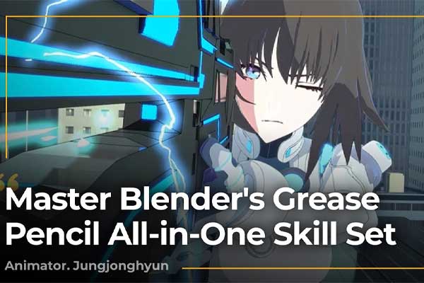 Blender制作2D/3D动漫打斗动作动画全流程教程(中英字幕) Coloso – Dynamic 2D/3D Action Animation Using Blender