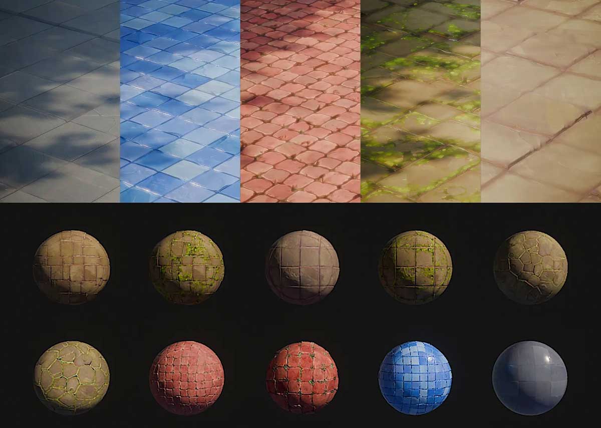 Blender72个卡通风格材质资产预设 Style Mat V1.1