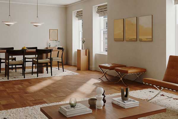 室内客厅餐厅桌子椅子3D模型下载(C4D/OC,Blender,FBX)