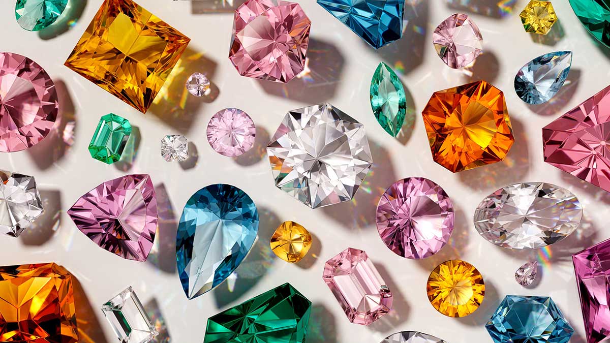 32个GSG灰猩猩宝石钻石材质贴图C4D预设下载