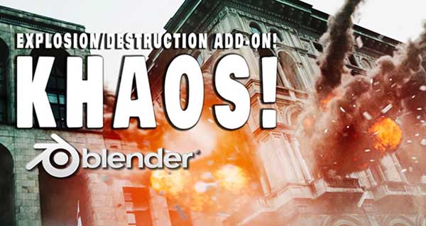 模拟破碎爆炸特效Blender插件 Khaos – Ultimate Explosion Destruction V1.1