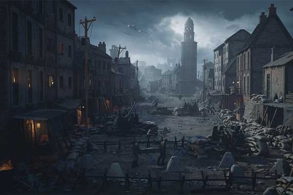 第二次世界大战战场防御工事破损建筑场景3D模型合集下载(C4D,Blender,3DS MAX,Maya,Houdini/Unity/UE,FBX/OBJ)