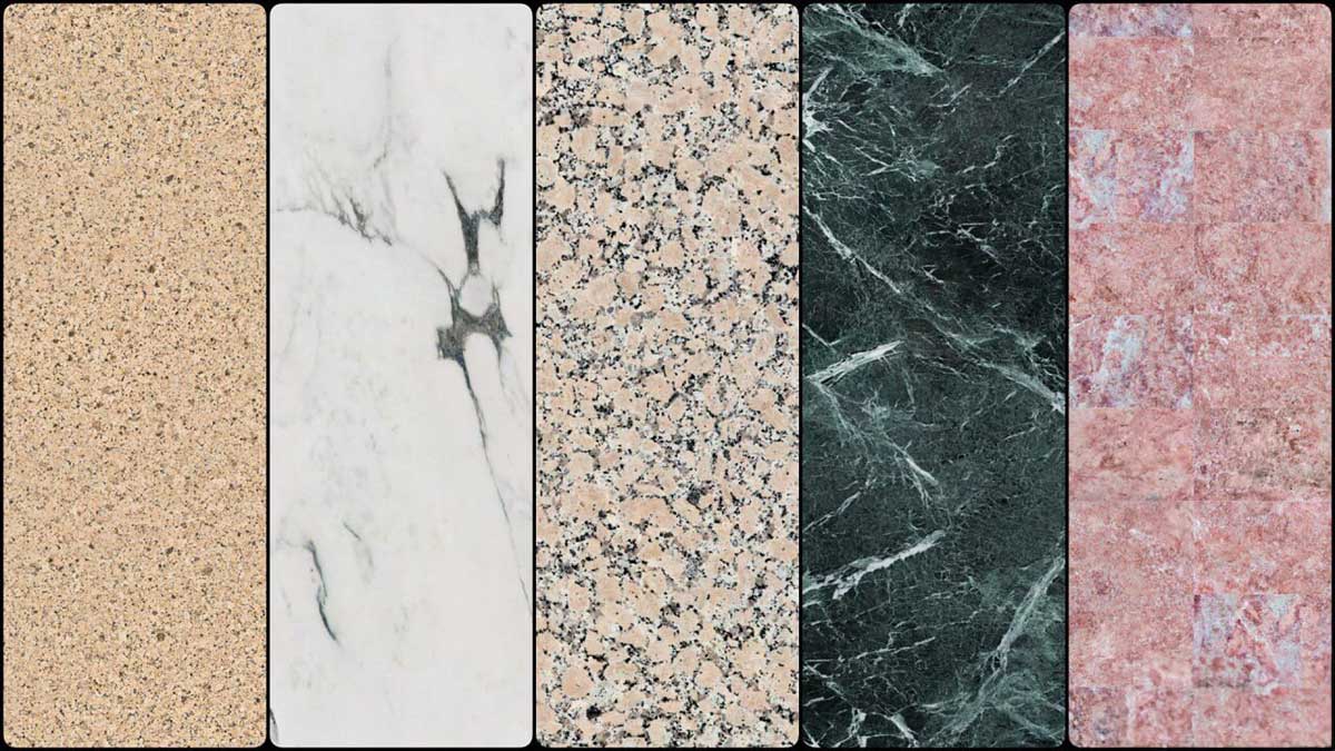 250组高质量混凝土砖块大理石木材石头等建筑纹理贴图材质  Poliigon - High Resolution Architecture Textures 3K