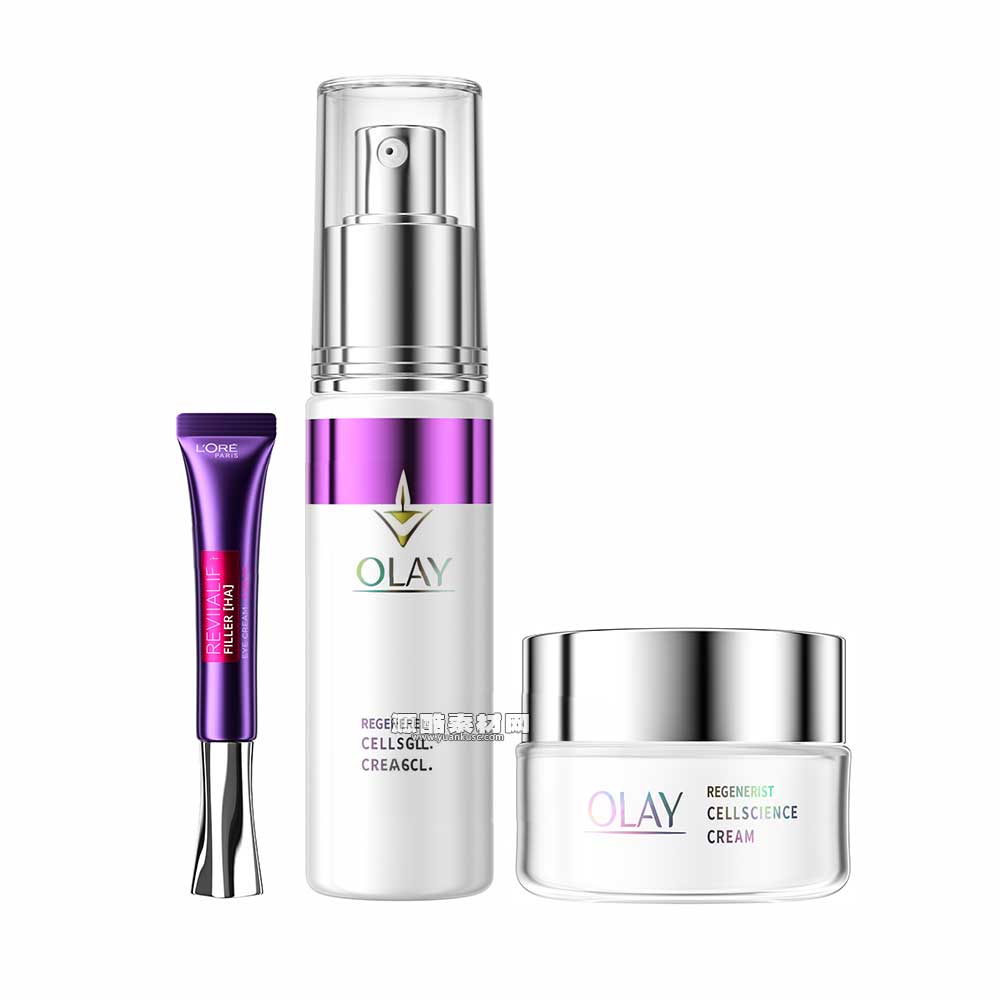 C4D美妆OLAY护肤品OC渲染工程护肤品按压瓶子C4D模型下载