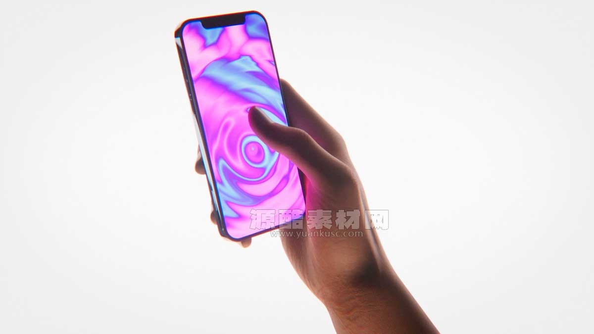 C4D骨骼绑定手3D模型+预设 Rigged Hand in Cinema 4D [C4D/Xpresso]