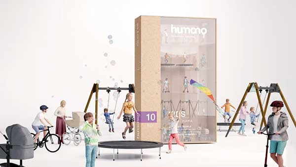 20个小孩儿童人物3D模型(Blender) Humano – Vol.10 Kids