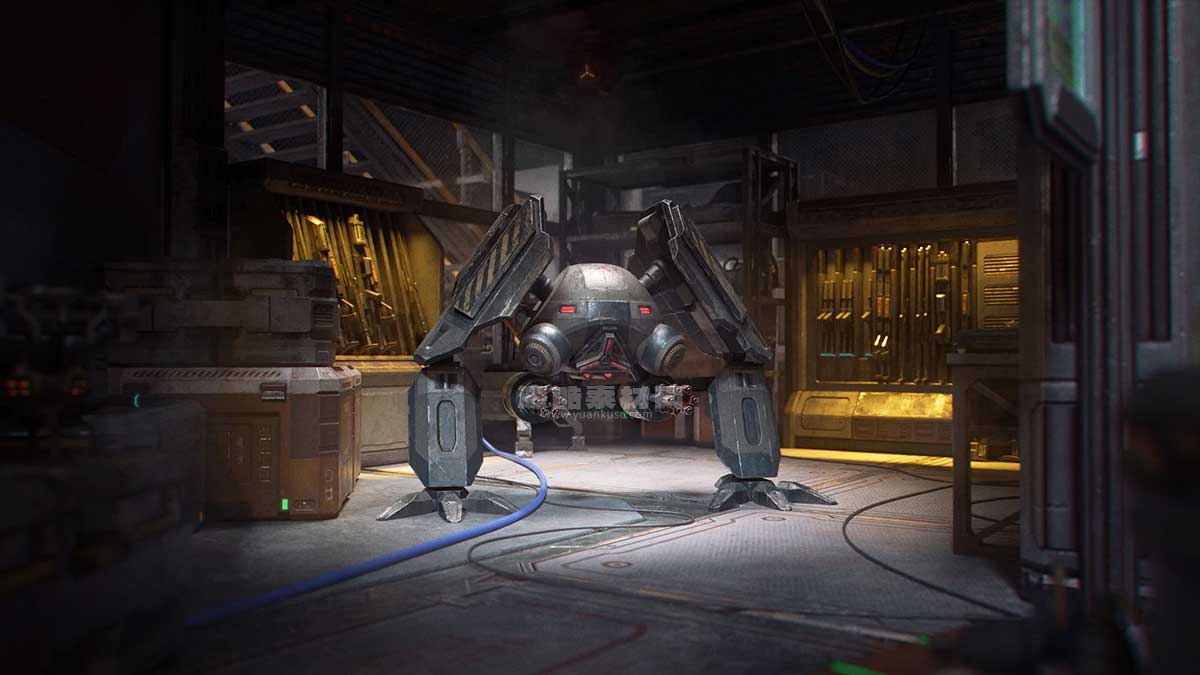 赛博朋克风格黑市市场交易场景建筑3D模型资产(Blender) Kitbash3D – Black Market