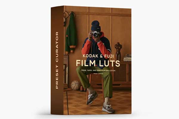 550款电影胶片质感调色LUTs预设包 Preset Curator – Film Emulation LUTs and Power Grades Pack