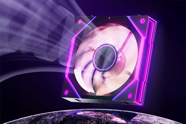 C4D电脑机箱散热风扇场景OC渲染工程机箱风扇C4D模型下载