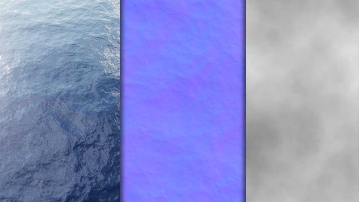 海洋海面动画贴图纹理动态水波纹贴图纹理 Animated Water Texture Texture