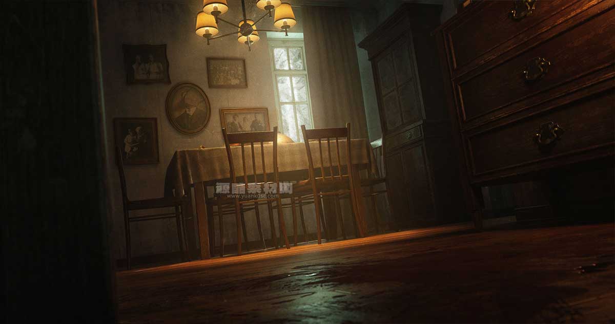 Blender惊悚恐怖之屋场景3D模型 KitBash3D – House of Horror