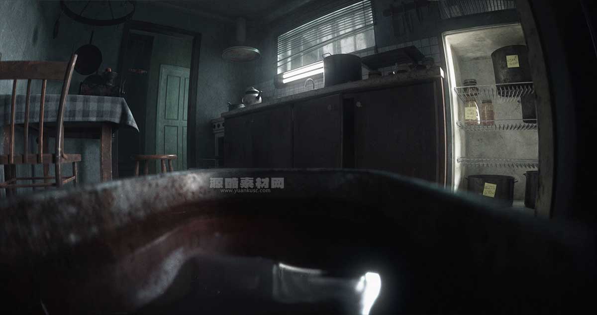 Blender惊悚恐怖之屋场景3D模型 KitBash3D – House of Horror