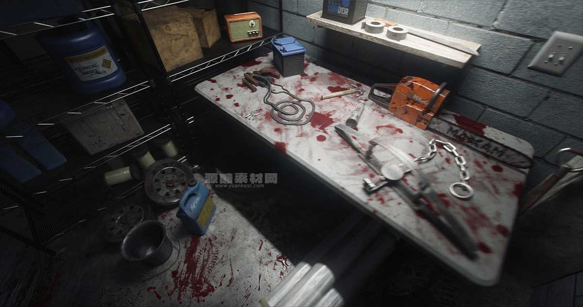 Blender惊悚恐怖之屋场景3D模型 KitBash3D – House of Horror