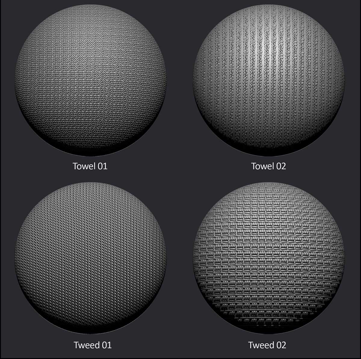 45个4K无缝布料织物面料凹凸纹理贴图材质