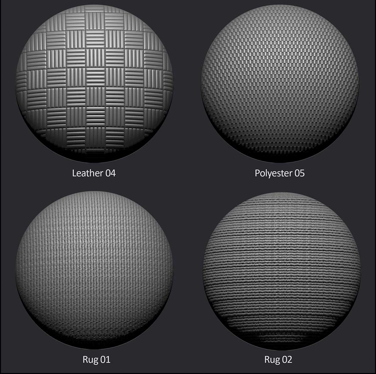 45个4K无缝布料织物面料凹凸纹理贴图材质