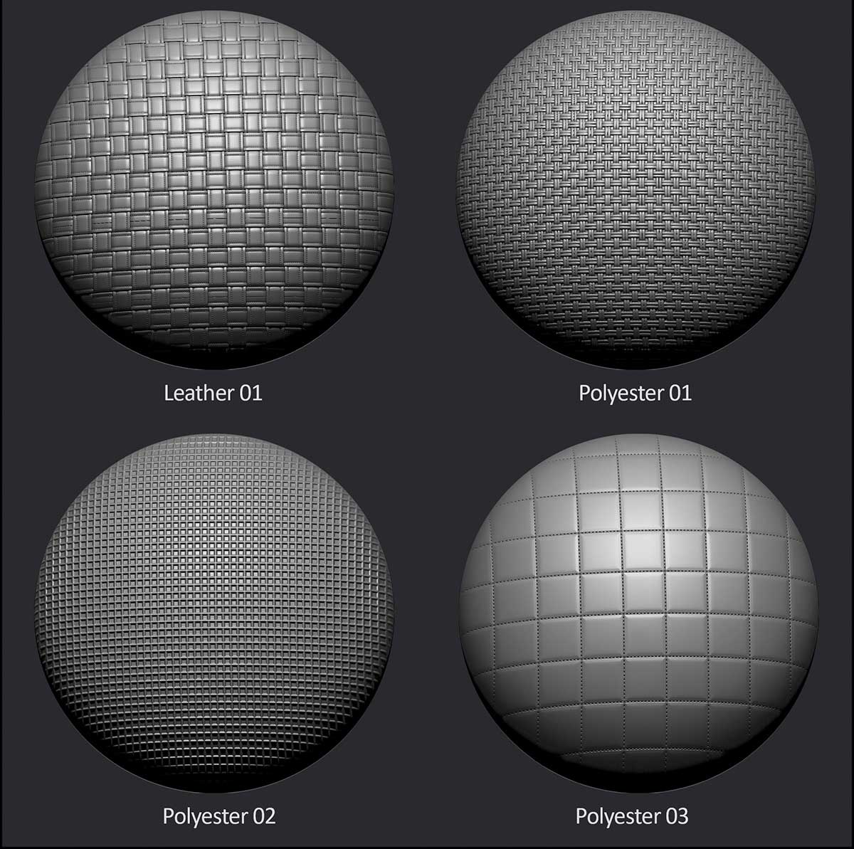 45个4K无缝布料织物面料凹凸纹理贴图材质