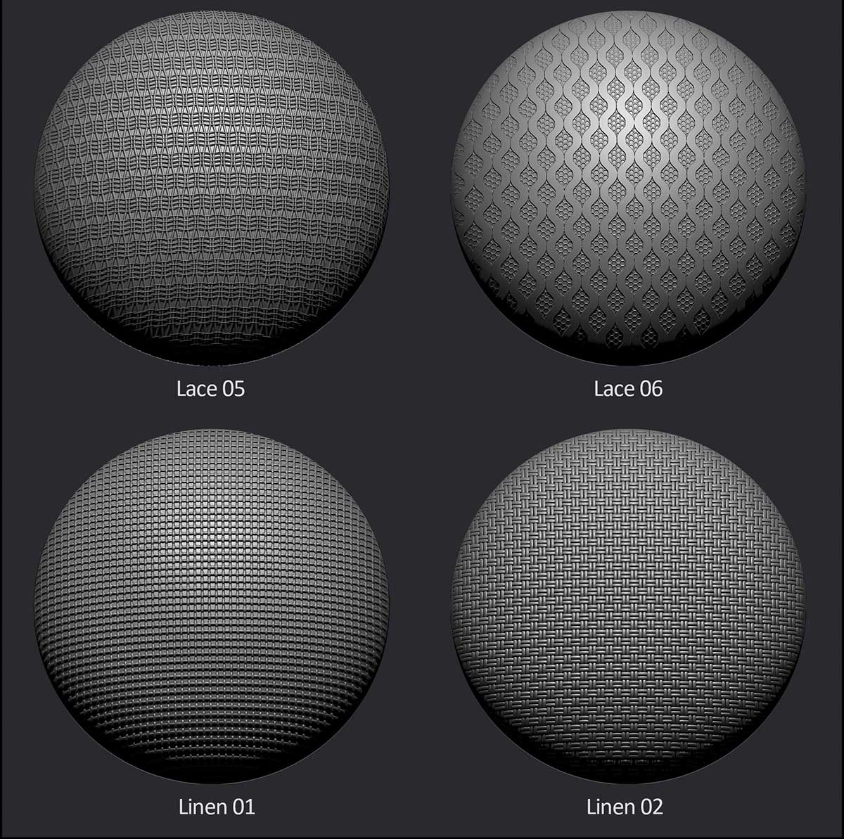 45个4K无缝布料织物面料凹凸纹理贴图材质