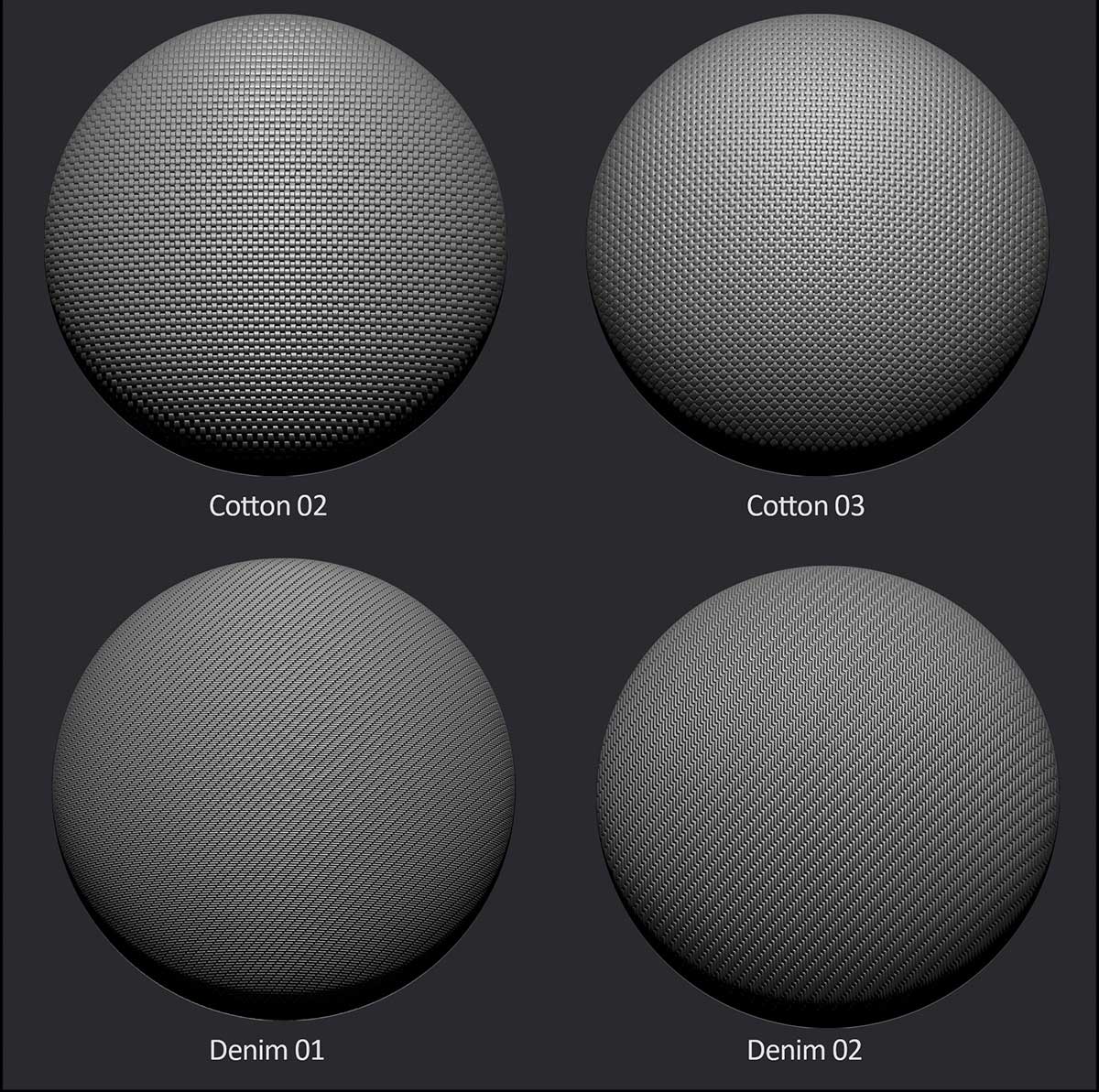 45个4K无缝布料织物面料凹凸纹理贴图材质