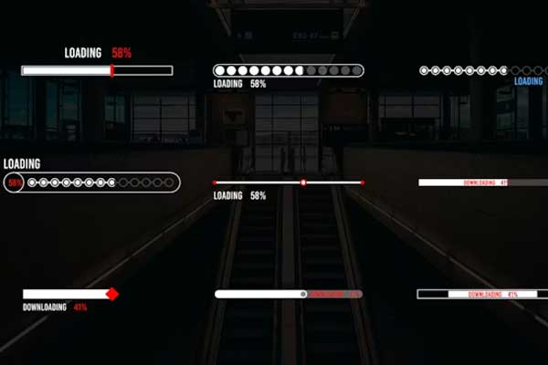 达芬奇5款进度条加载循环动画模板 Progress Bar Pack V1–V4 + Infinite Loaders