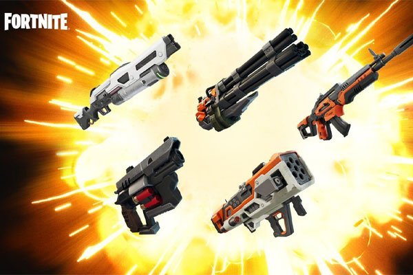 Blender堡垒之夜：大逃杀武器3D模型合集资产库 Fortnite Weapon Asset Library