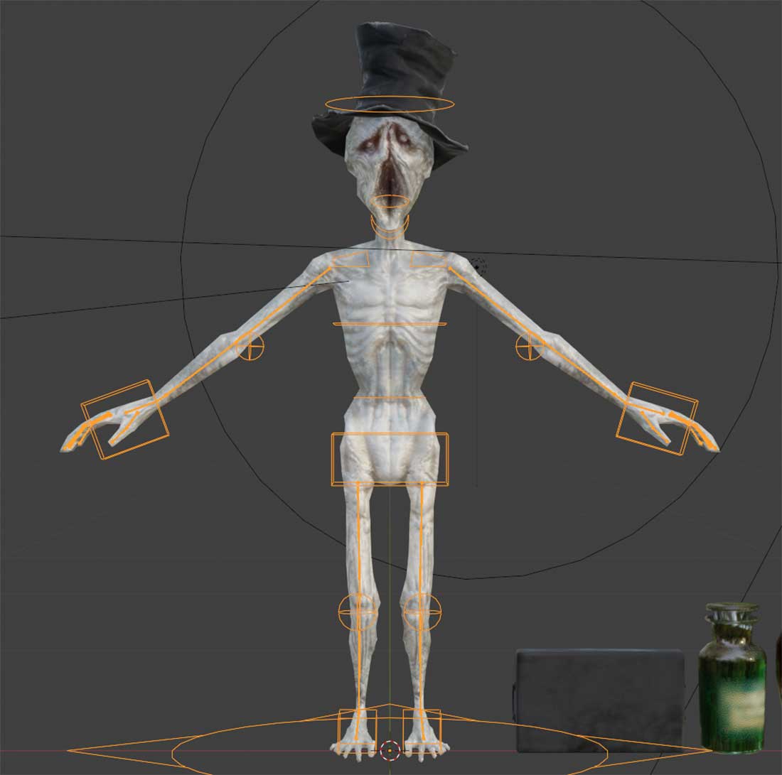 Blender血源诅咒游戏恐怖角色3D模型资产 Bloodborne Characters Collection